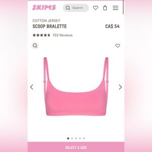 ⭐️MOVING SALE⭐️ Sugar Pink Cotton Jersey Bralette
